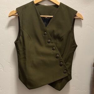 Commense Sleeveless Vest Olive Green